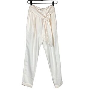 Ro&de ivory tie front pants